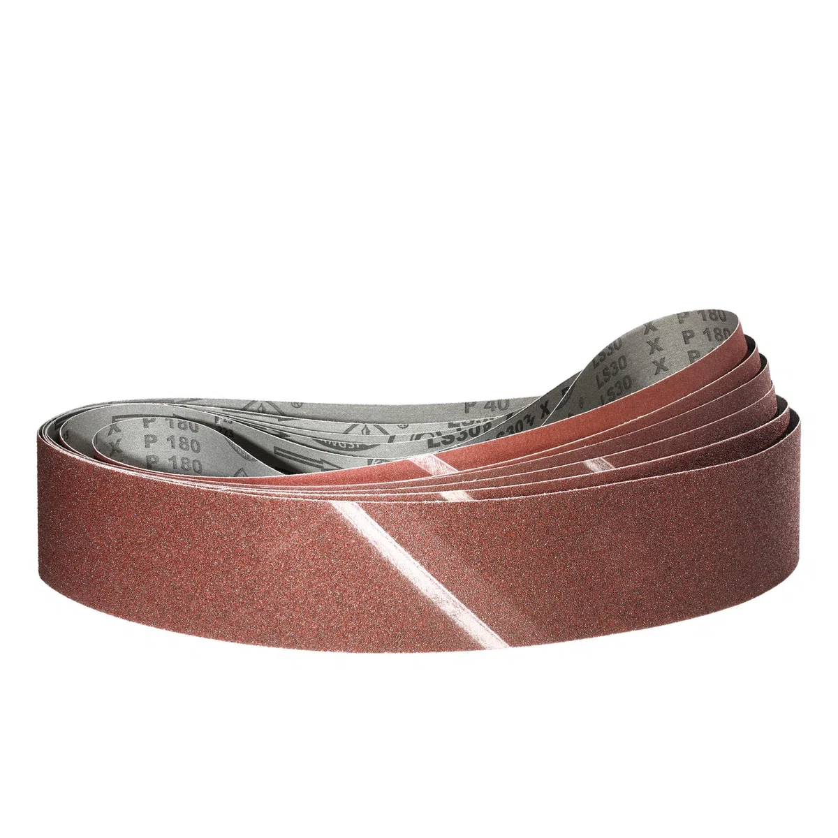 LS 307 X Schleifband | 180 x 1550 mm | 5-teiliges Premium-Set | je ein Band in Korn P60, P80, P100, P120, P180