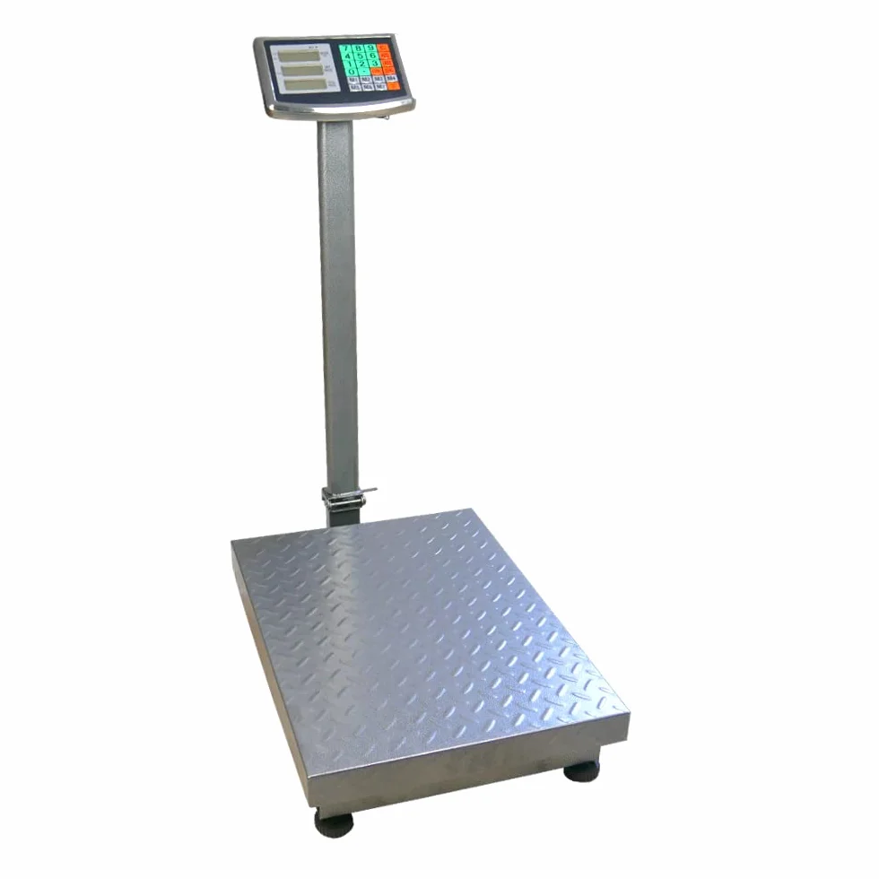 Plattformwaage bis 500 kg, elektronische Paketwaage, Ladenwaage, Postwaage, Digitalwaage, professionelle Wägeplatte, wagPRO P500 HDWR