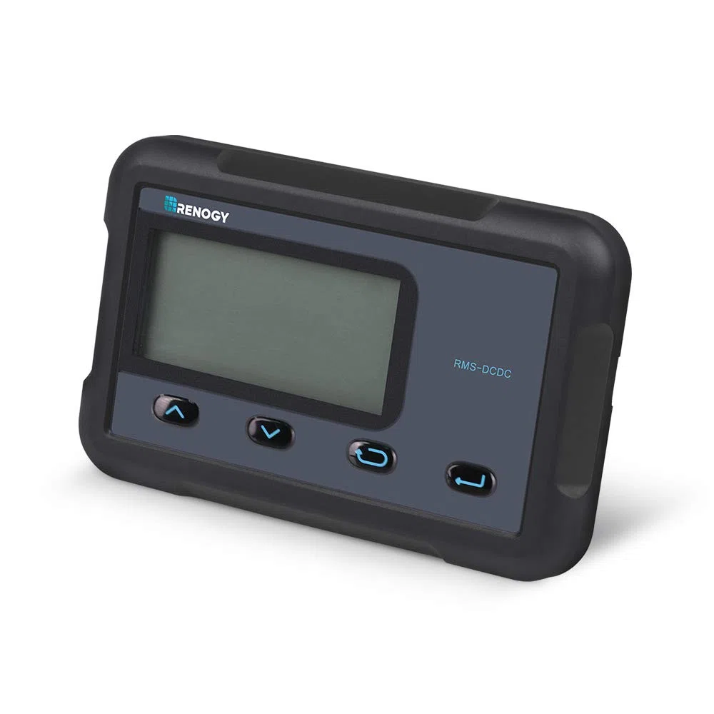 Renogy Überwachungsbildschirm für 12 V 30/50 A DC-DC MPPT On-Board Batterieladegerät, Unterputzmontage mit hintergrundbeleuchtetem LCD, Echtzeit-Tracking