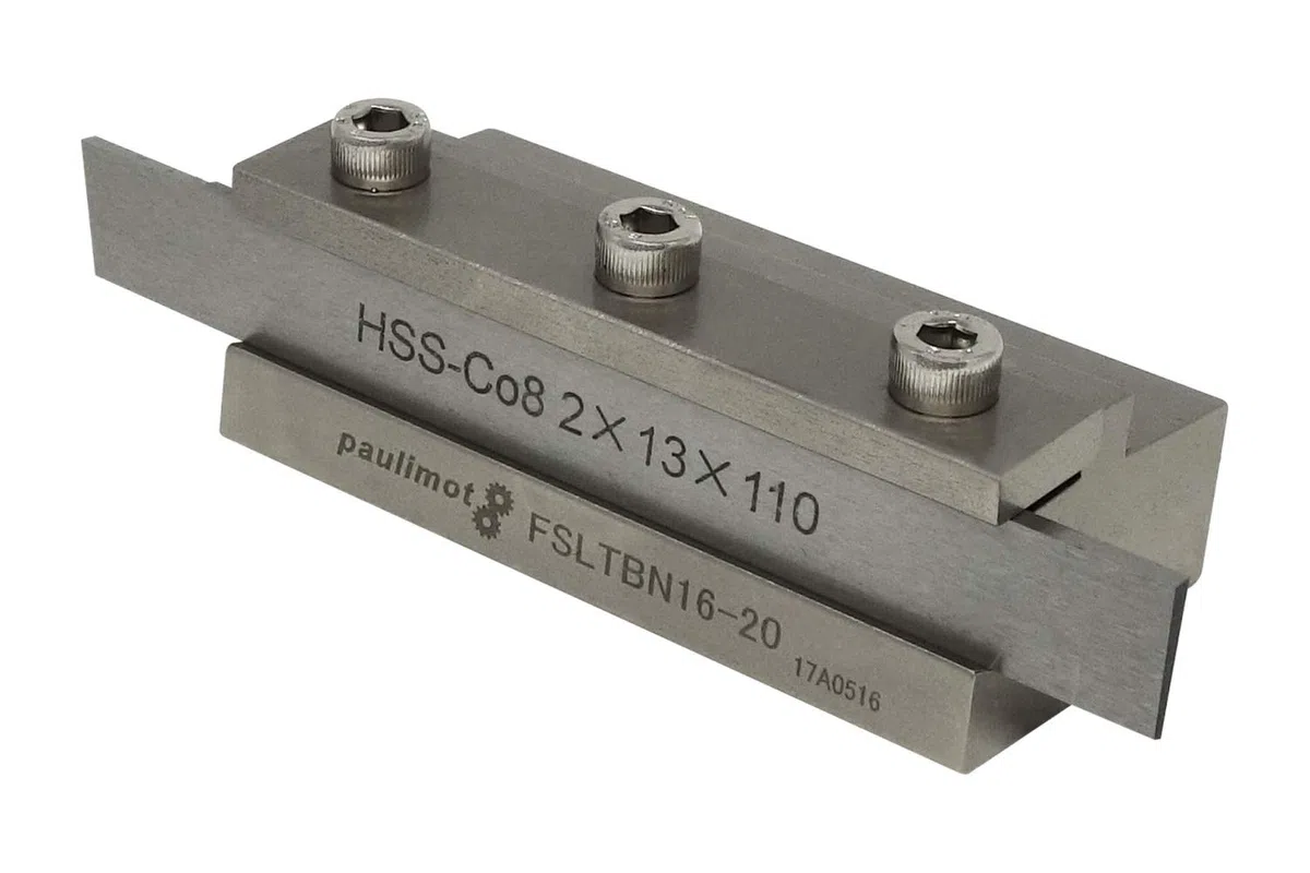 PAULIMOT Abstechstahlhalter, Schafthöhe 16 mm, mit HSS-Messer (8% Kobalt)