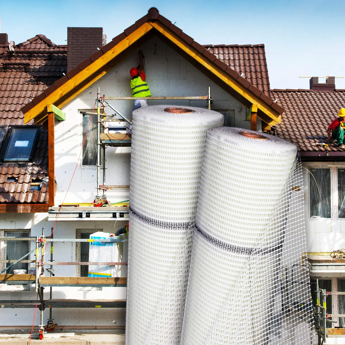 Aquagart Armierungsgewebe Rolle 1 m breit I Putzgewebe WDVS Glasfasergewebe 165 g/m² I Innenputzgewebe Armierungs-Gewebe außen I Geweberolle Fassadendämmung I Putzträger Gewebenetz 4x4 mm (100m²)