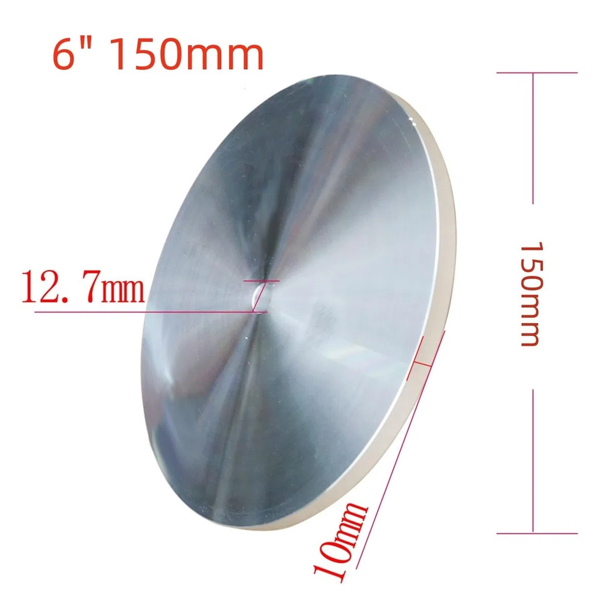 6 Zoll/8 Zoll 12,7 mm Aluminium Master Lap Polierplattenhalter for Diamant-Schleifpad/Schleifscheiben-Schleifpads