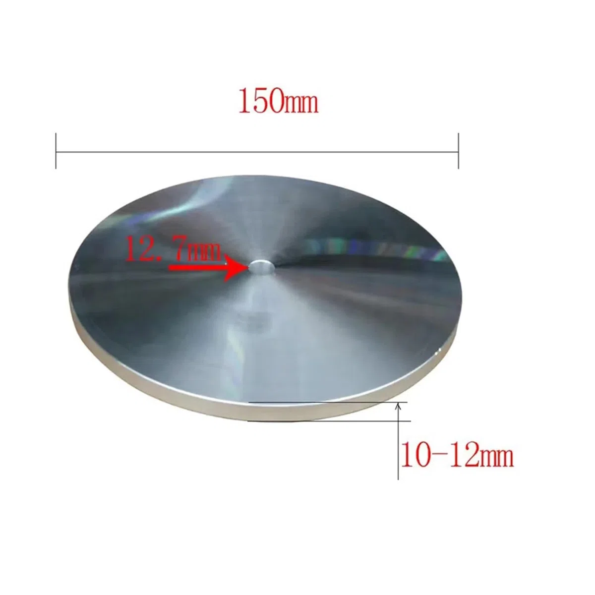 1 Stück 150 mm Zinkplatte, flache Polierscheibe for Schmuck – 6-Zoll-Scheibe for Schleifmaschinen mit Diamant-Schleifpaste