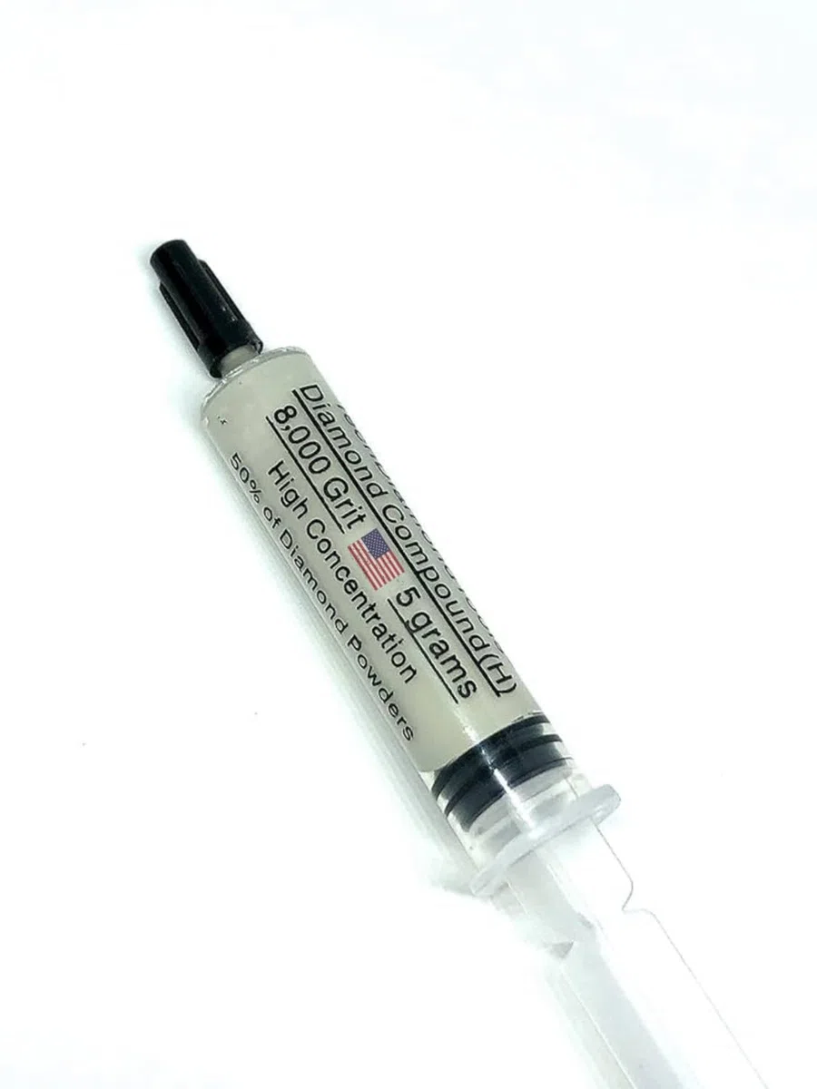 TechDiamondTools Diamantpolierpaste Polierpaste Körnung 8.000 Mesh 0-2 Mikron für Spiegelglanz 5 Gramm mit hoher (H) 50% Konzentration von Damond-Pulver