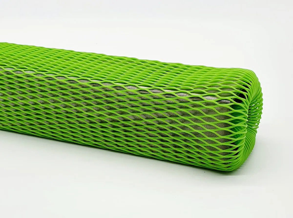 Ø40-80mm | SALATGRÜN | Netzschlauch Verpackungsnetz Netzschutzschlauch | 50 Meter | Starke Ausführung 50g/m