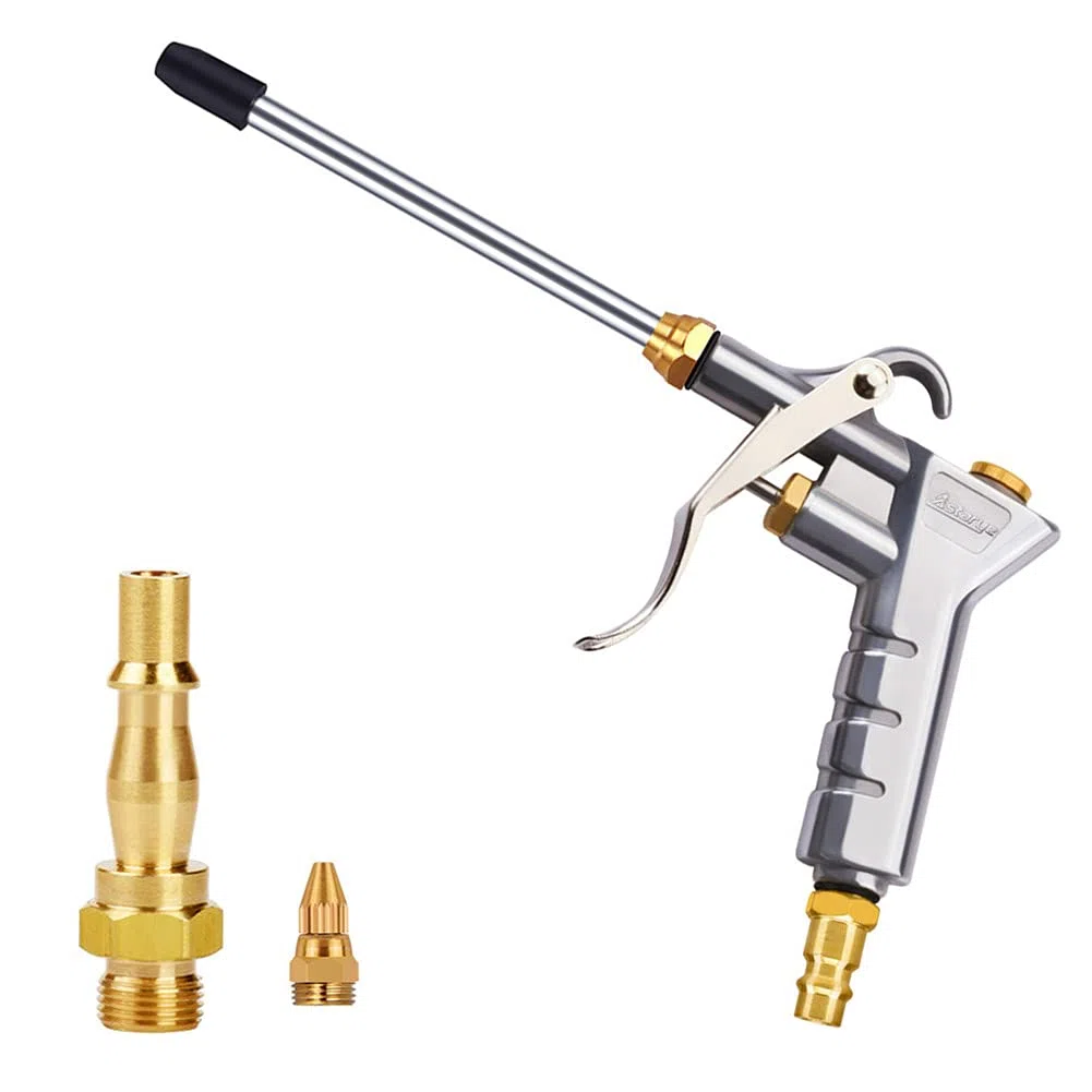 Druckluftpistole Luftblaspistole für 1/4" BSP Deutsche & Bristische Schnellkupplung Hochdruck Ausblaspistolen für Luftkompressor Reinigungsprozesse