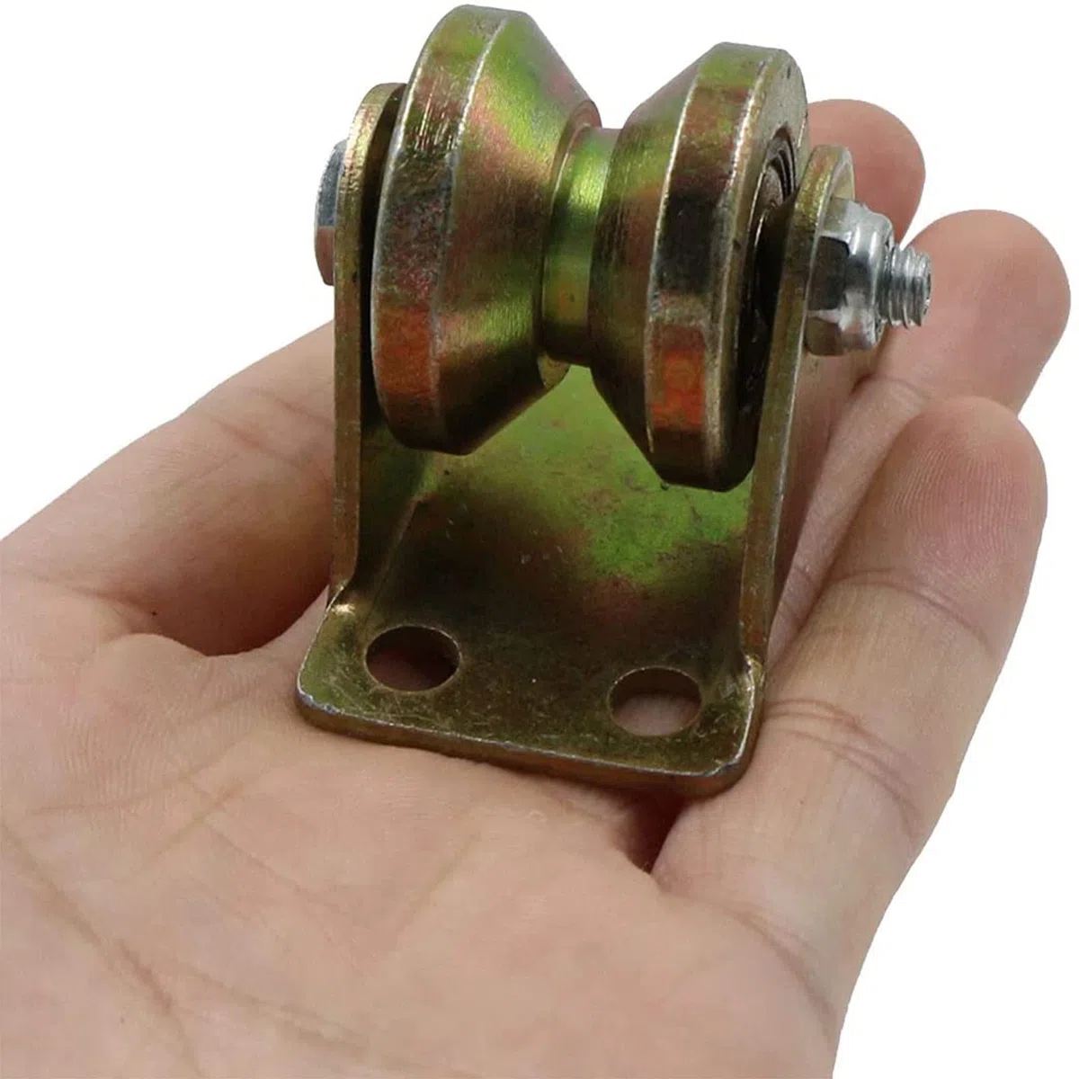 Stück V Nut Riemenscheibe, mit Halterung, 31mm/1,22 Zoll, Schiebetor Räder, Hebe Rollen, Rad, Schwerlast Starrrollen, Schwerlast, für Umgekehrtes Gleis, Industriemaschinen