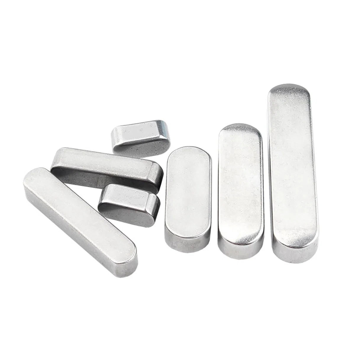 3 mm Passfedern, runde Enden, Antriebswelle, A2 304 Edelstahl, Passfeder (Size : 3x3mm (50Pcs), Color : 35mm)