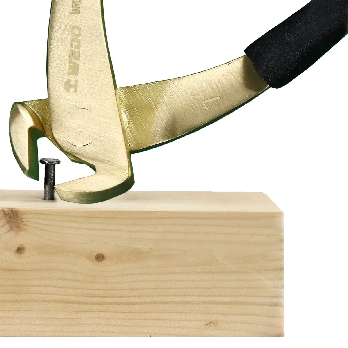 WEDO Messing Endschneidzange 7", Drahtschneider, Endschneidzange mit rutschfestem Griff, Drahtschneidzange