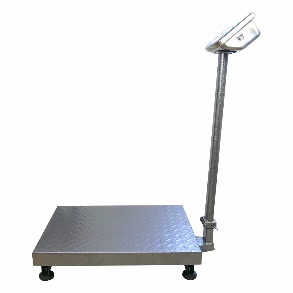 Plattformwaage bis 500 kg, elektronische Paketwaage, Ladenwaage, Postwaage, Digitalwaage, professionelle Wägeplatte, wagPRO P500 HDWR