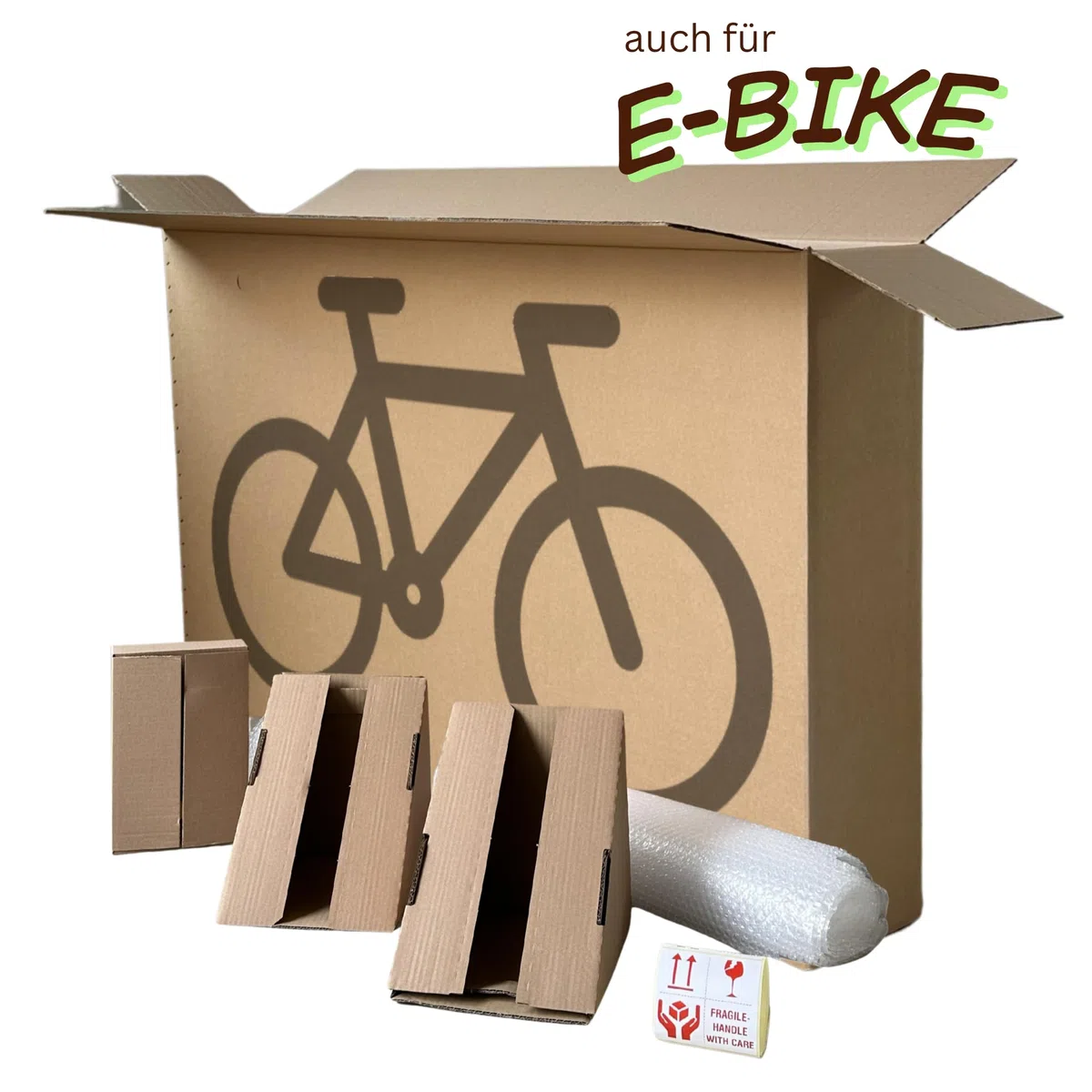 Versandkarton für E-Bikes/Karton für Fahrradtransport im Flugzeug mit Verpackungszubehör