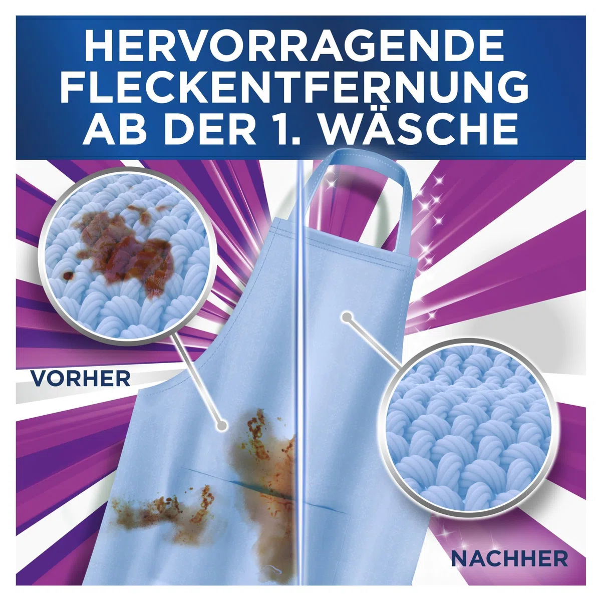 Ariel Professional Waschpulver, Waschmittel Colorwaschmittel, 110 Waschladungen, 6.6 kg, Hervorragende Fleckenentfernung und Reinigung schon ab dem ersten Waschgang