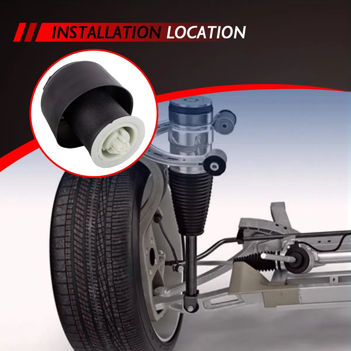 1x Luftfeder Luftfederung Hinterachse Luftfedern hinten Ersatz für 5er GT F07 Touring F11 2009-2017 518d 520d 520i 525d 530d 550i Autozubehör Teil# 37106781827 37106781828 37106781843