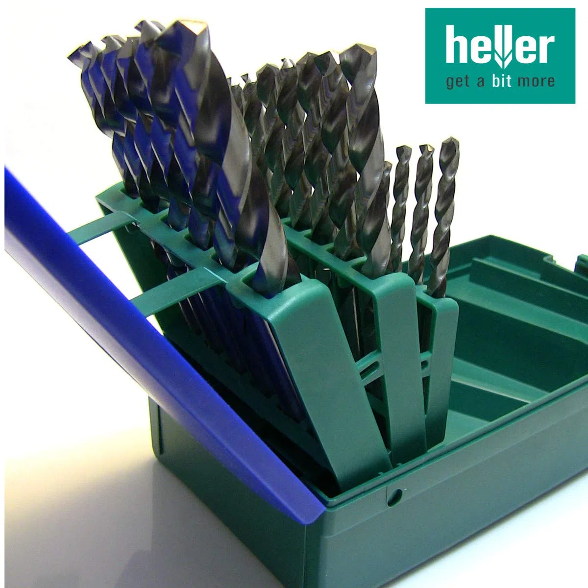 Heller Metallbohrer Set HSS G-Super DIN338 RN Bohrerset 25 tlg. Spiralbohrer