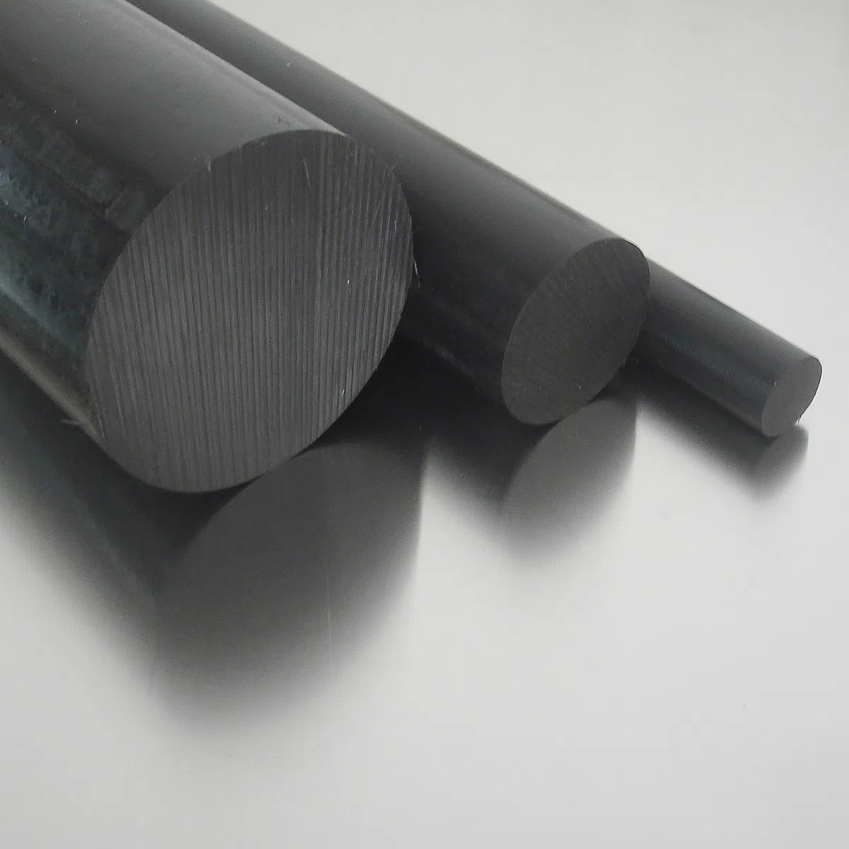 Polyamid PA6 Rundstab schwarz Ø 60 mm - Kunststoffstab in der Länge 500 mm - Polyamid Rundmaterial auf Zuschnitt