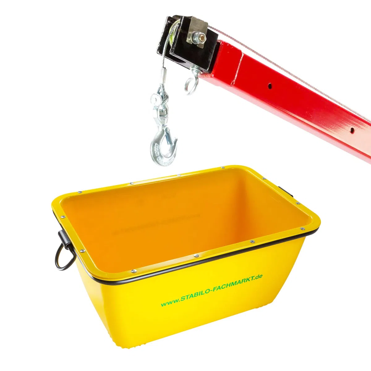 2x Mörtelkasten 110x67x49 cm, 200 Liter - Mörtelwanne, Mörtelkübel, Baukübel, Zementwanne, kranbar, robust und strapazierfähig, ideal für schwere Baustellenarbeiten und Transport von Mörtel und Zement