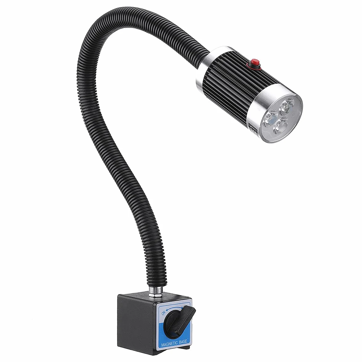 Maschinenlampe mit Magnetfuß,Magnetische LED Drehmaschine Lampe 9W Flexibel Wasserdicht Arm Licht mit Magnetic Base für Werkbank werkstatt, Drehmaschine, cnc fräse,fräsmaschine metall