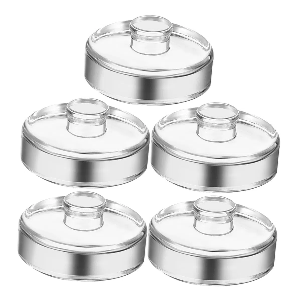 Cabilock 5 Gärgewichte aus Natron Glas für Weithals Einmachgläser Einlegegewichte zum Fermentieren von Sauerkraut Kimchi und Gurken Spülmaschinengeeignet Langlebig