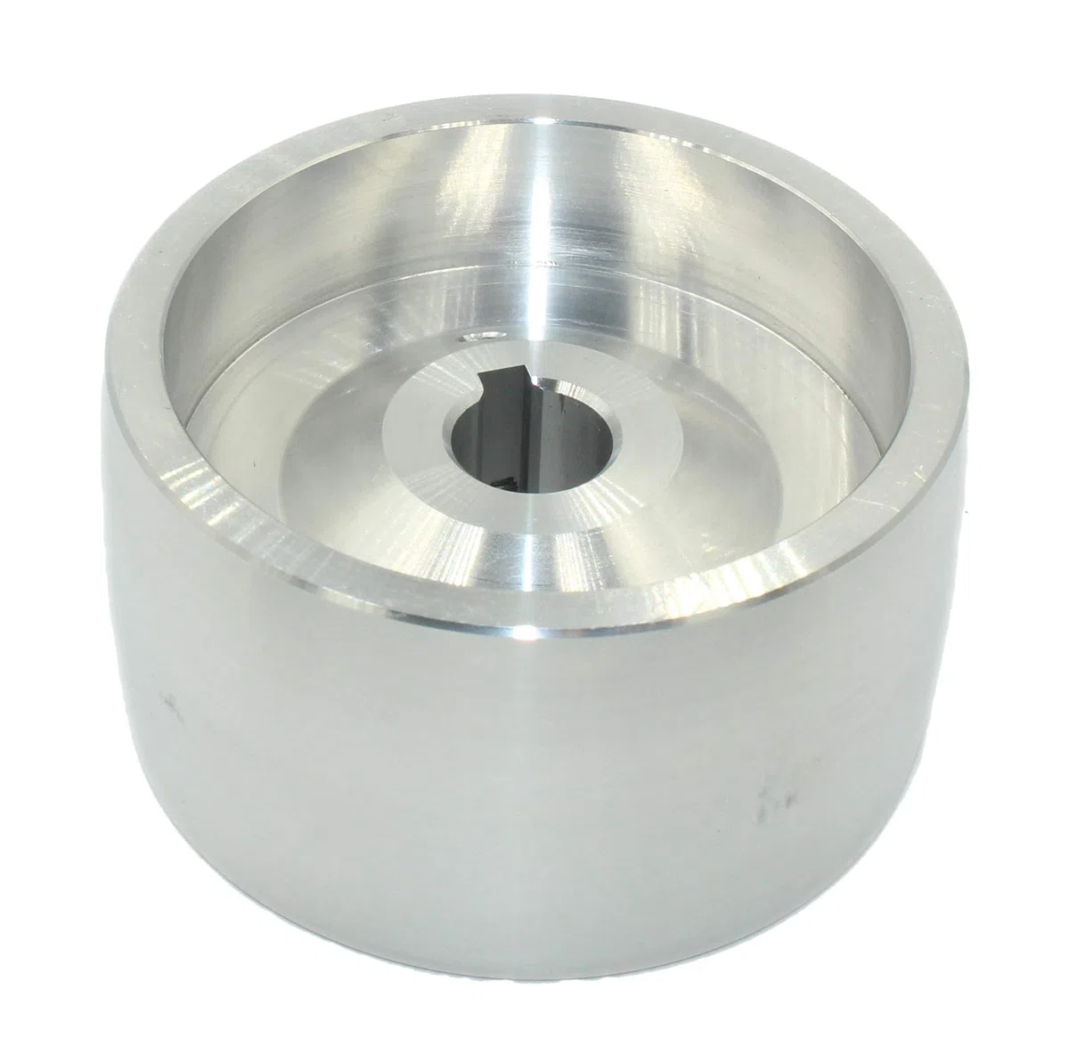 Riemenschleifer-Antriebsrad CNC-bearbeitetes Riemenschleifer-Antriebsrad für Messerschleifer, 100 mm Durchmesser, 5.5 cm breit, 19 mm Bohrung, Nylon, Grob