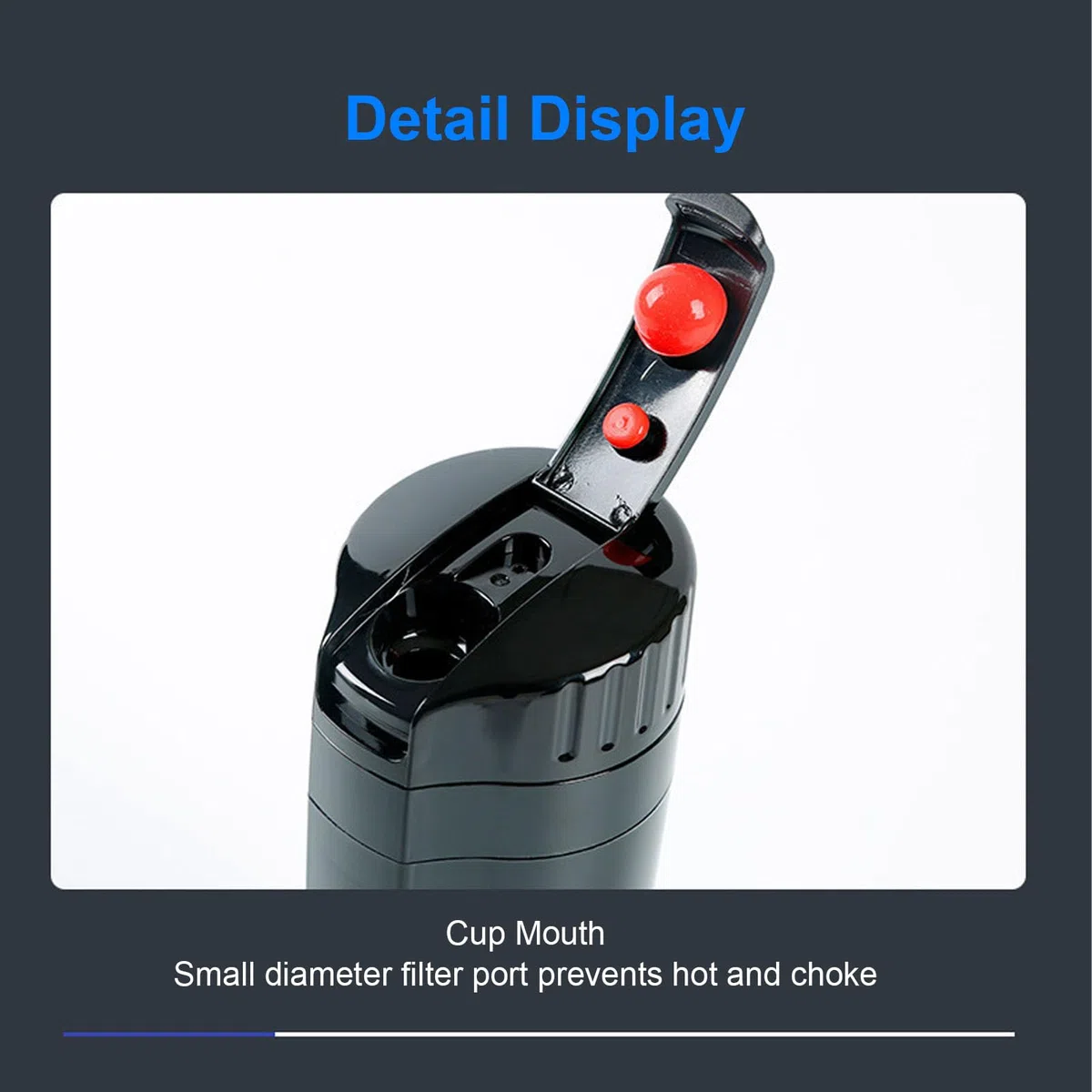 Elektrisch beheizter Thermobecher 400ml, Autobecher mit LED Anzeige und tropfsicher für Auto, LKW, SUV