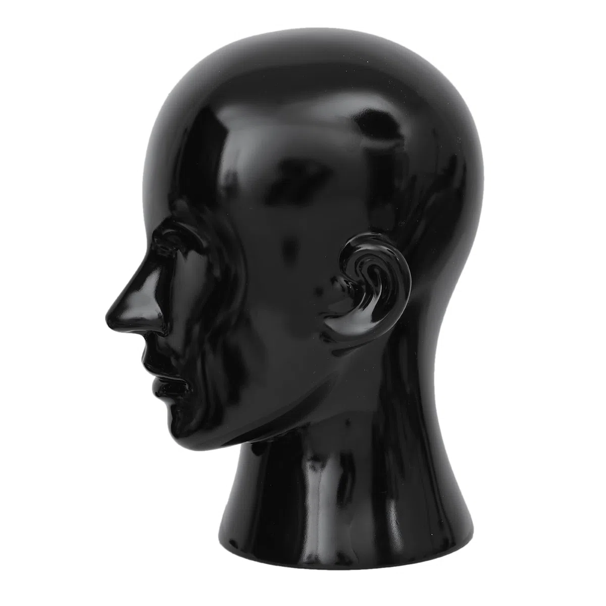 Mannequin-Kopf, männlich – Professioneller Kosmetik-Übungskopf für die Präsentation von Headsets, Kopfhörern, Spielkonsolen, Hüten, Perücken und Schmuck（L20-LH）
