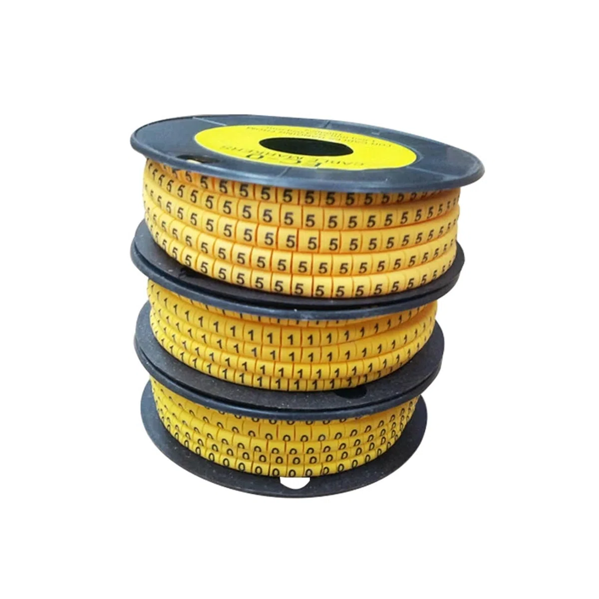 Kabelmarkierung 1 Rolle Nummernröhre EC-0.1 EC-0 EC-1 EC-2 EC-3 EC-5 Quadratische Nummernröhre Kabelmarkierung Bunte Markierung Draht M Nummer 0 bis 9(Number 0,EC-3-6mm)