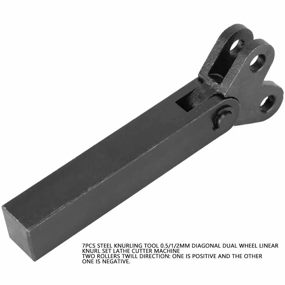 Stahl-Rändelwerkzeug-Set, 0,5/1/2 Mm Diagonale Lineare Doppelrad-Rändelung, Rutschfestes Design für Hohe Festigkeit