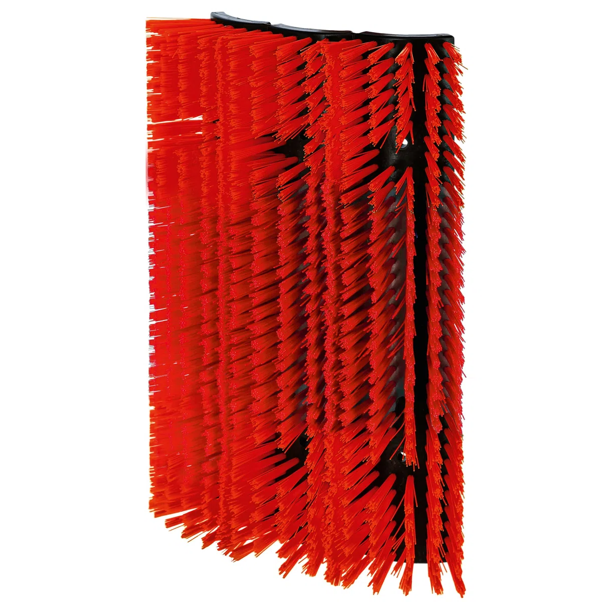 Kerbl Kratzbürste flexibel, Viehbürste, Rinderbürste, rot, 5,5cm Polyamidbürsten, 30x9,5x43cm, Rinder, Kälber, Pferde, Fellpflege, inkl. Befestigung