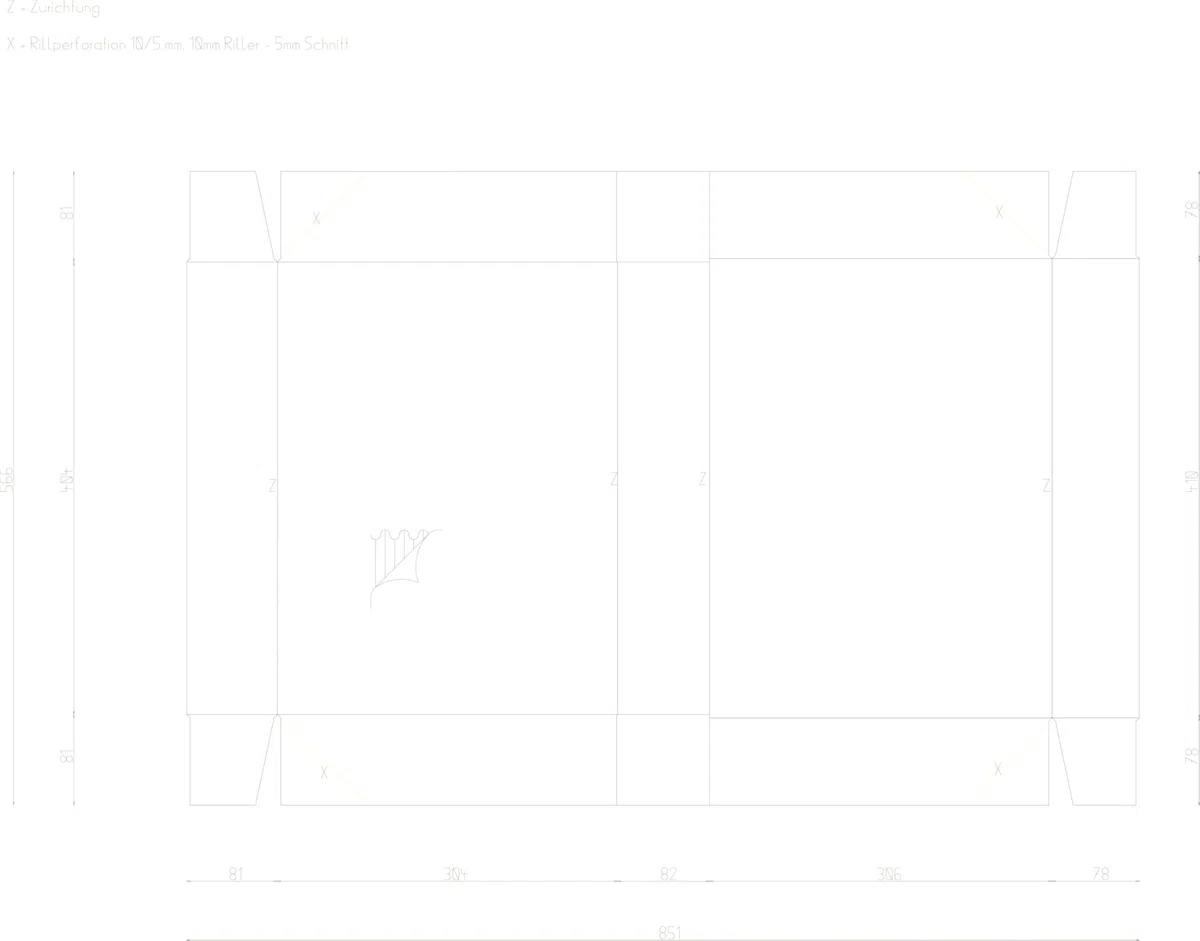 Klappdeckelkarton 400 x 300 x 80 mm Weiß – FEFCO 0759 Systemcontainer, 1.20e, 20 Stück