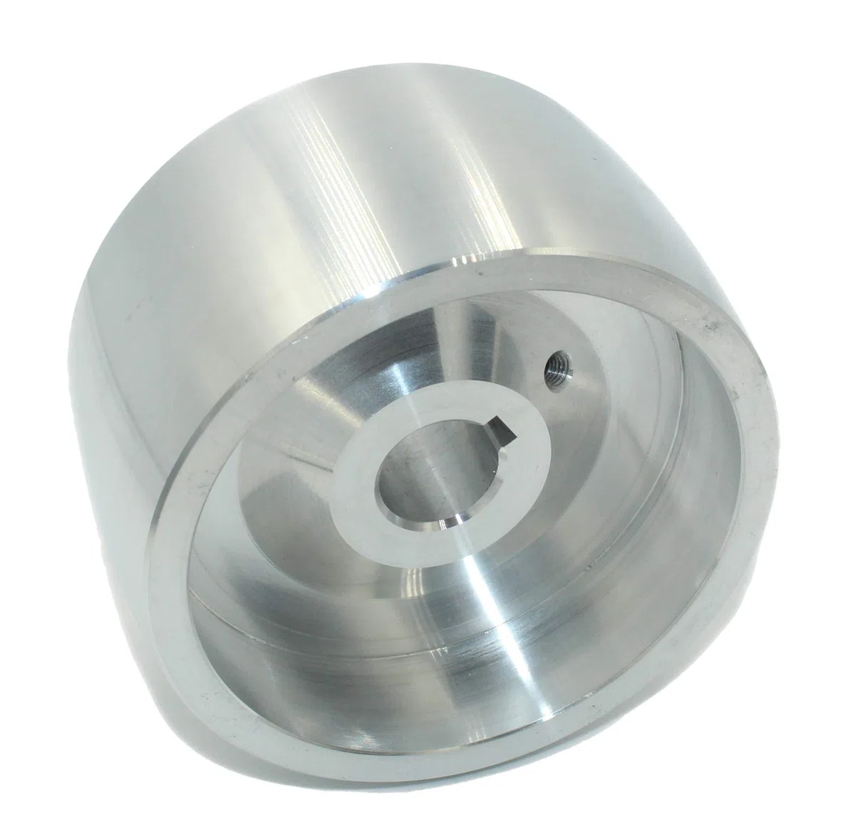Riemenschleifer-Antriebsrad CNC-bearbeitetes Riemenschleifer-Antriebsrad für Messerschleifer, 100 mm Durchmesser, 5.5 cm breit, 19 mm Bohrung, Nylon, Grob