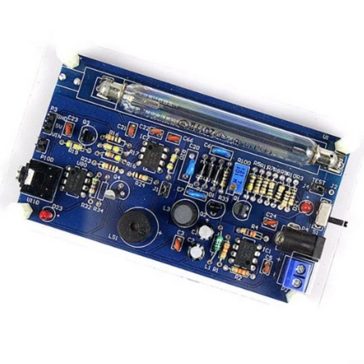DIY Geigerzähler Nuklearstrahlungsdetektor für Miller Rohr, Metallgehäuse, Mehrfarbig, für arduino, geeignet für Labor- und Bildungsanwendungen