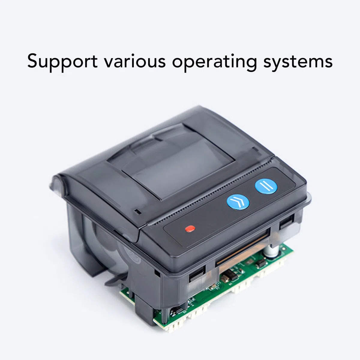 Asixxsix Mikro Thermodrucker, Integrierter 58 mm Thermo Belegdrucker mit Seriellem TTL RS232 USB Anschluss, für Industrielle Steuerungscomputer von POS Geräten