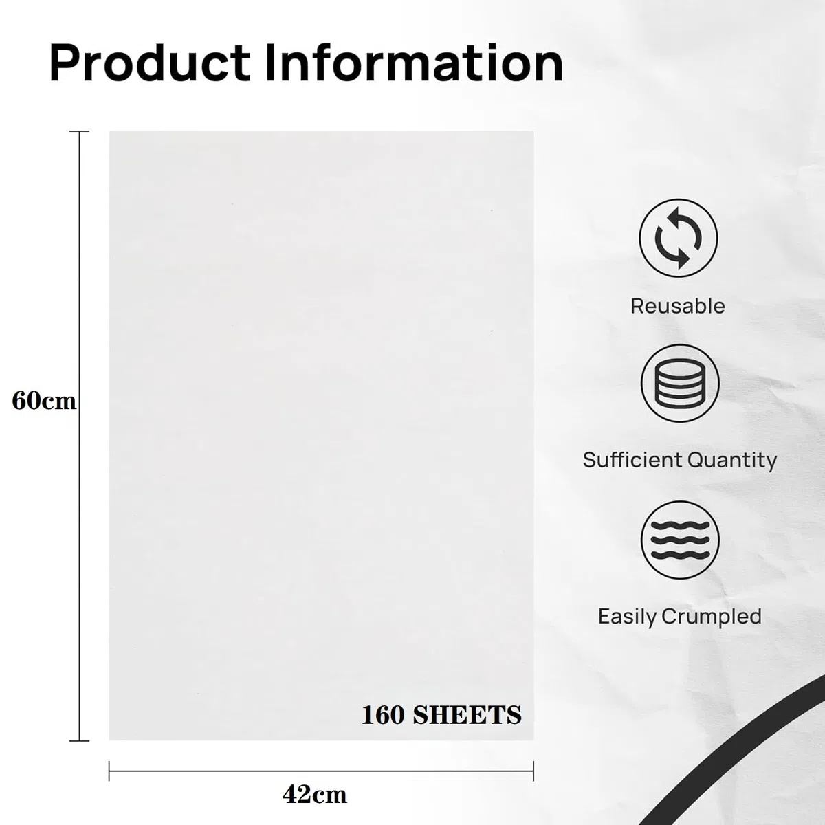 160 weiße Zeitungsreste A2 große Packpapierbögen für Umzüge, 42 x 60 cm, Zeitungspapier zum Verpacken von Umzug, Versandbedarf, Verpacken zerbrechlicher Gegenstände, Geschenke, Kleidung, Kunst und