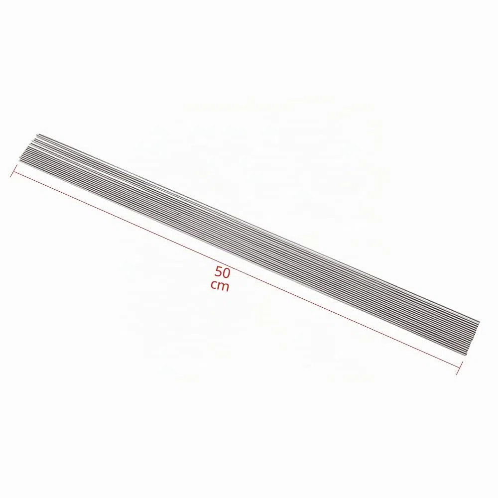 MBLUE 20 Stück 50 cm Edelstahl-Federdraht, harter Draht, gerader Draht, Federstahldraht (20Stück 0,8 mm)