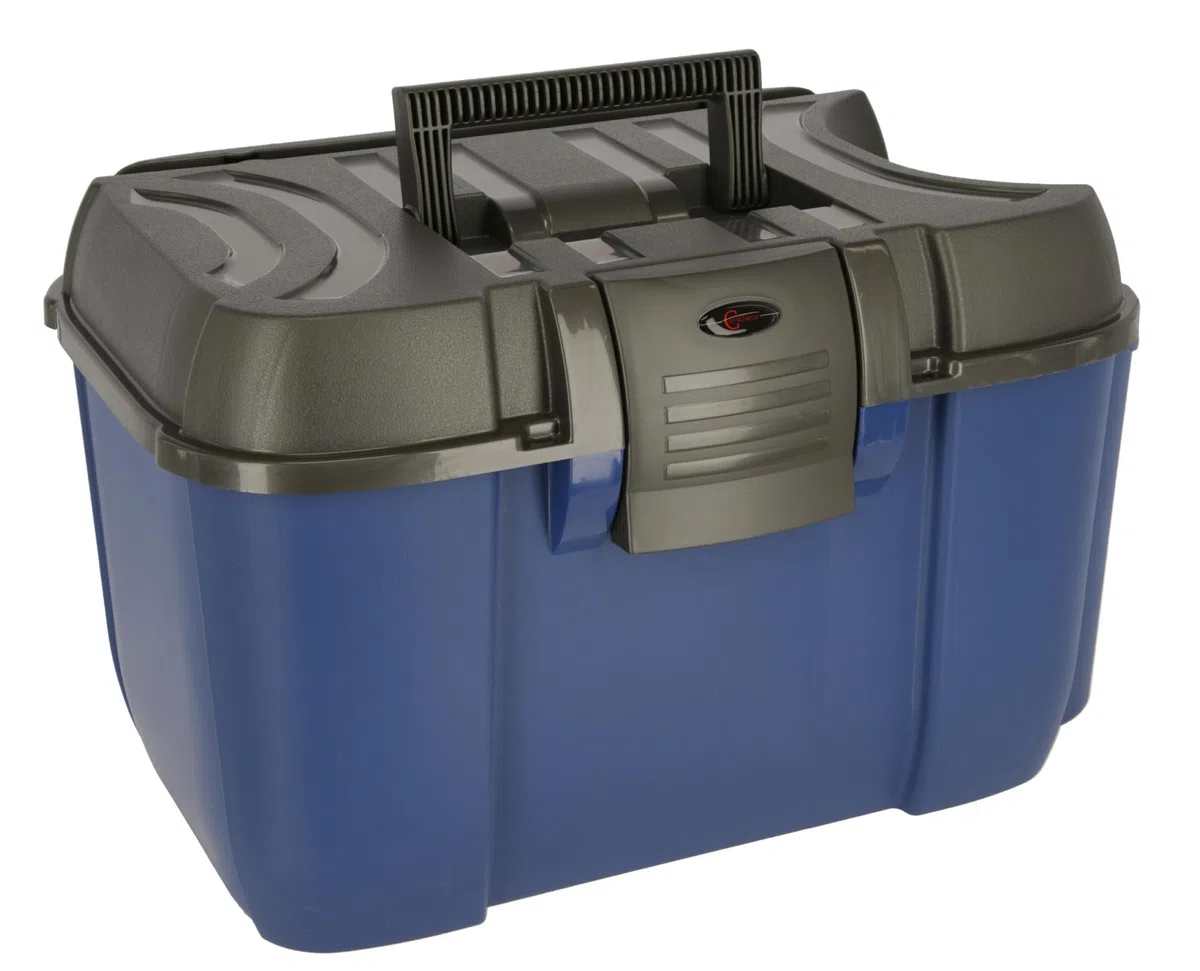 Covalliero Putzbox Jumbo blau/schwarz mit herausnehmbaren Einsatz
