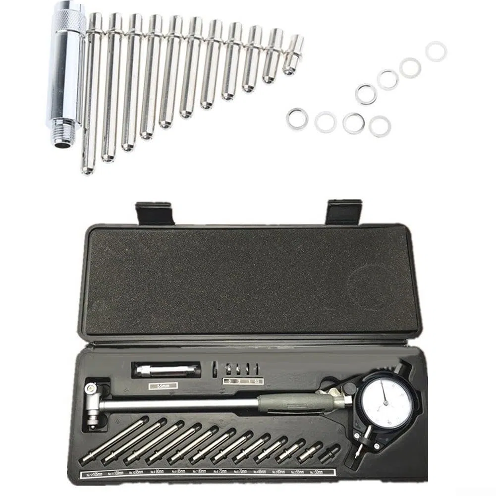 Oniissy Messuhr-Messgerät, Innendurchmesser-Anzeige, Messwerkzeug, Präzision 0,01 mm, Messuhr, Mittelring, Messlehre, Werkzeug-Set (35–50 mm)