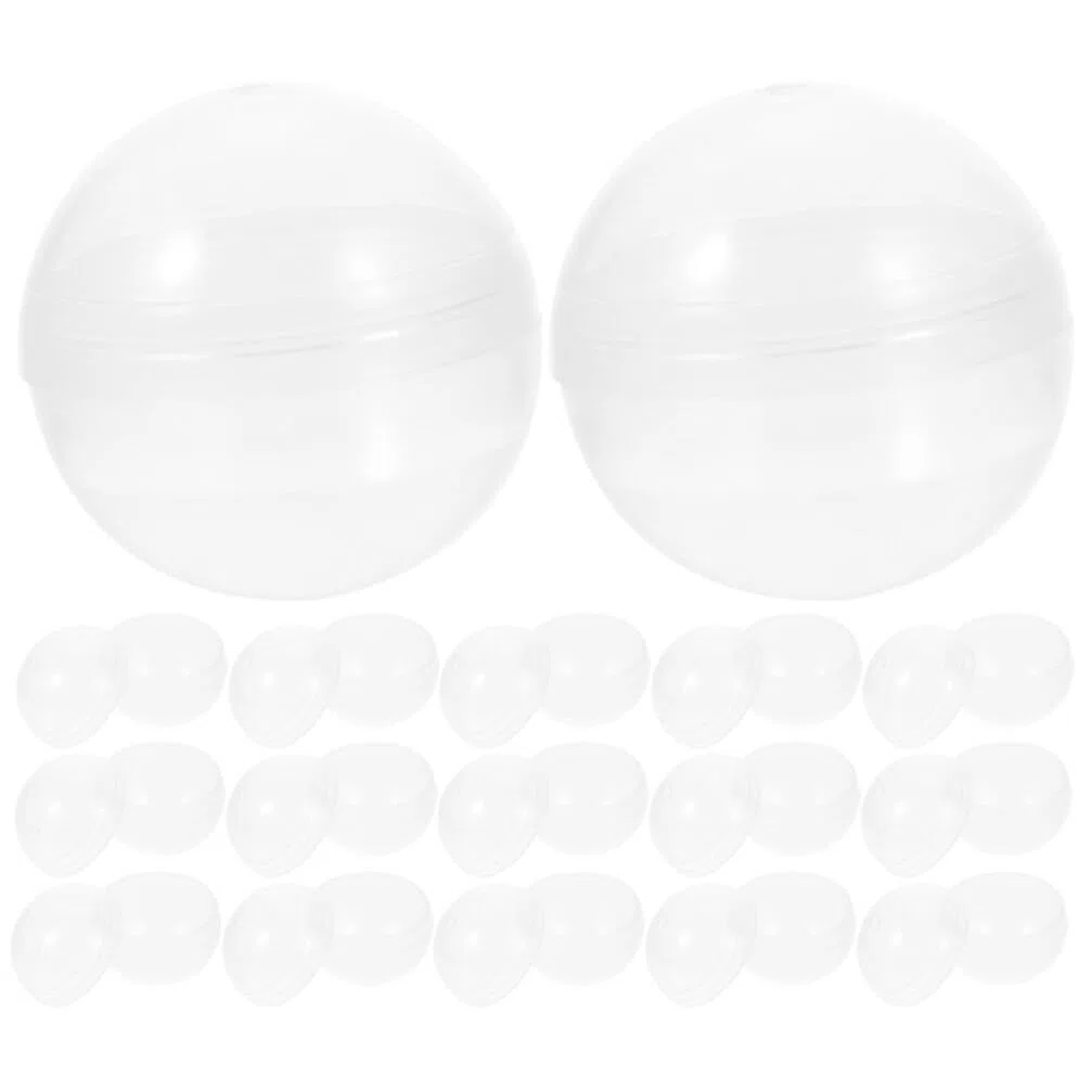 OSALADI Befüllbare Transparente Acrylkugeln 8Cm Für Greifautomaten Runde Kunststoffspielzeugkapseln Zur Aufbewahrung Und Präsentation Von Kleinen Geschenken Und Süßigkeiten