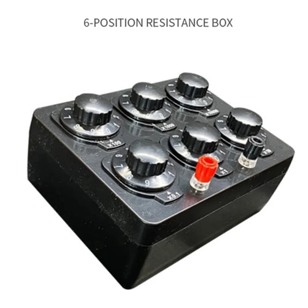 0-99999.9 Ohm Einfache Widerstandsbox Präzision Variable Dekade Widerstand Lehrinstrument Lehrwiderstand Box