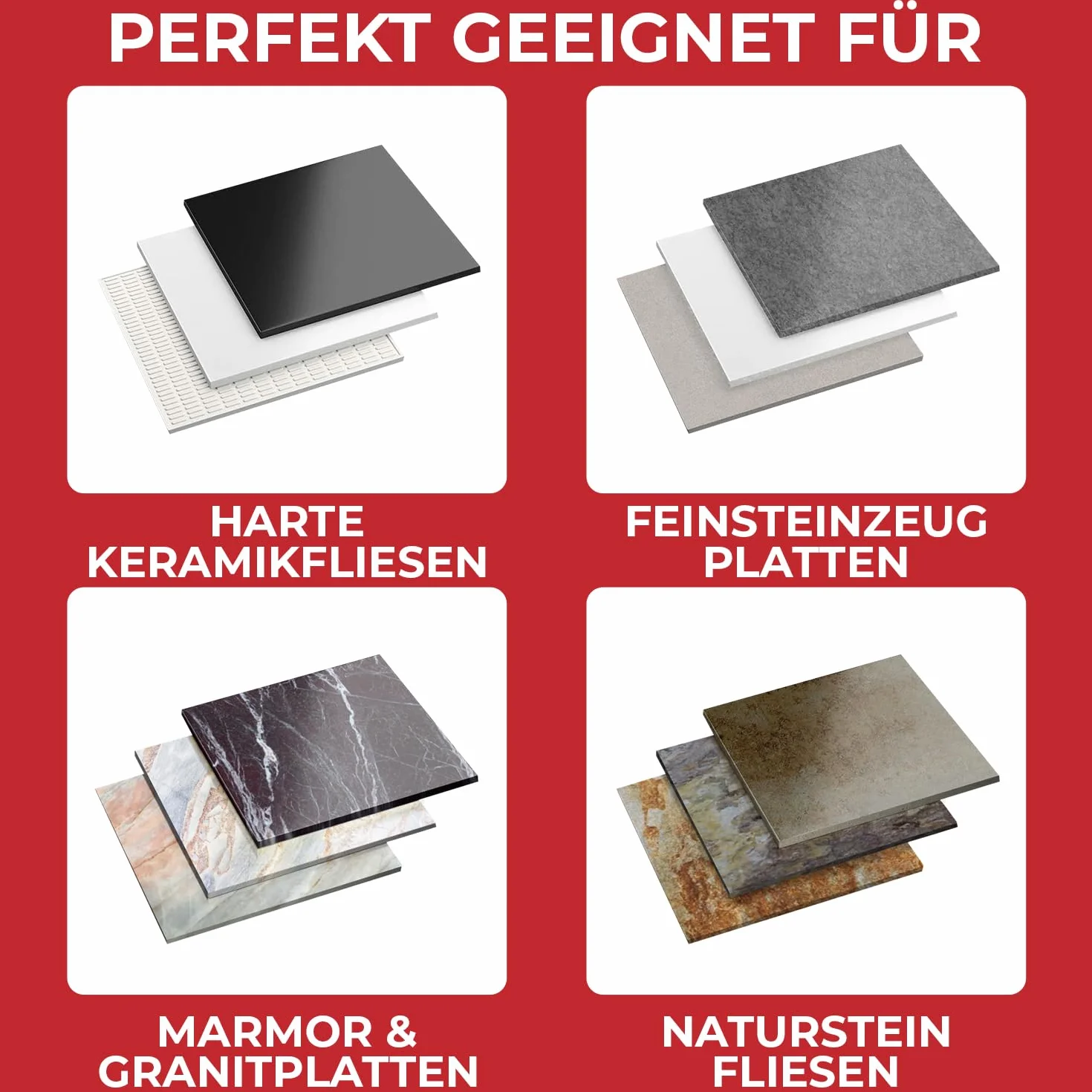 Diamant Außen Kantenfräser Ø 75 mm x 22,23 R10 - Premium Qualität zum Abrunden von harten Fliesen, Granit u.v.m - Abrundfräser für hochwertige Präzise Ergebnisse - Radiusfräser 75mm R10