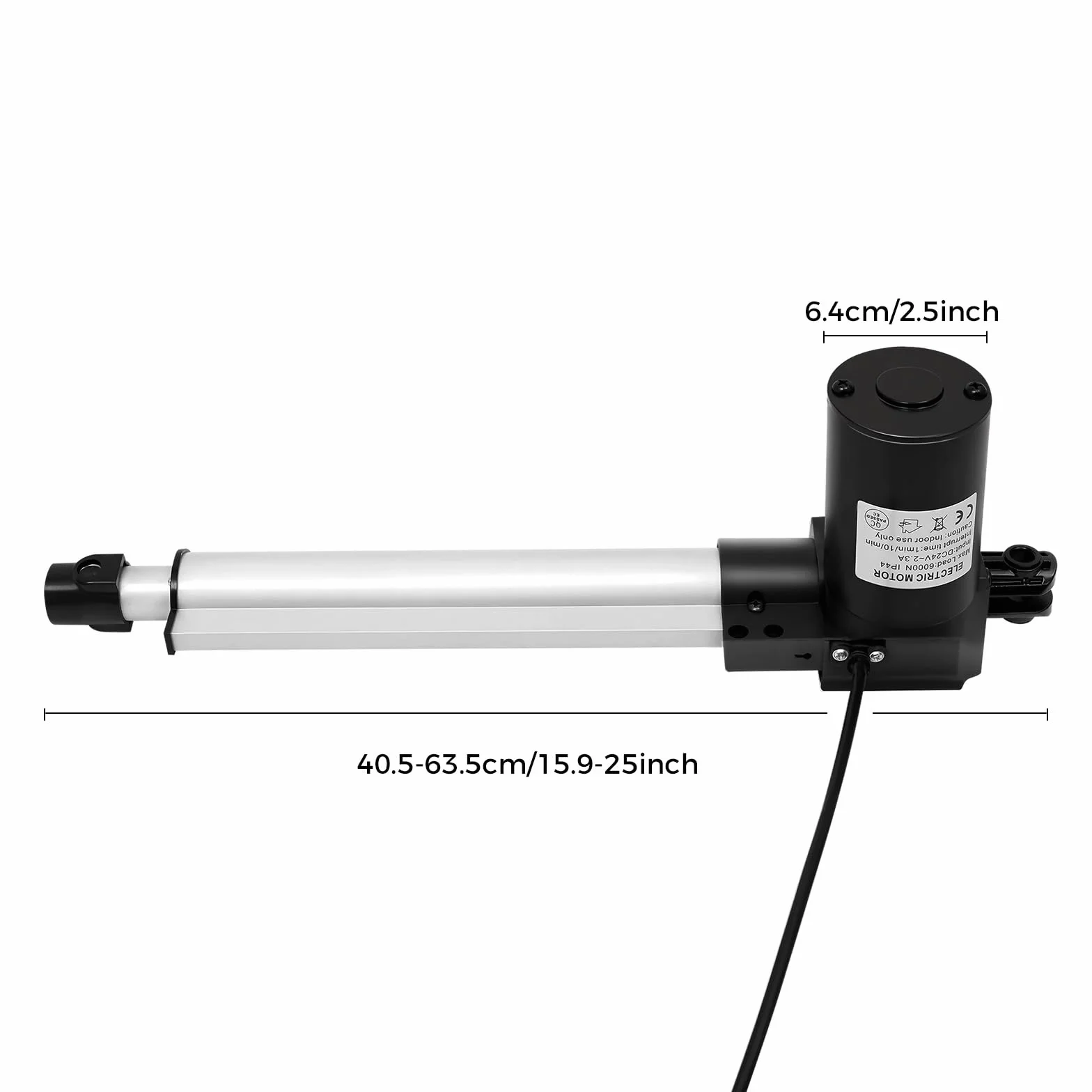 Elektrisch Recliner Motor Ersatz Actuator Kit Sessel Ersatzmotor Linear Linearantrieb Elektrischer Linearmotor Aktuatorischer Linearaktuator Aktuatoren Elektrisches Dc 24V 600Kg 6000N 230Mm