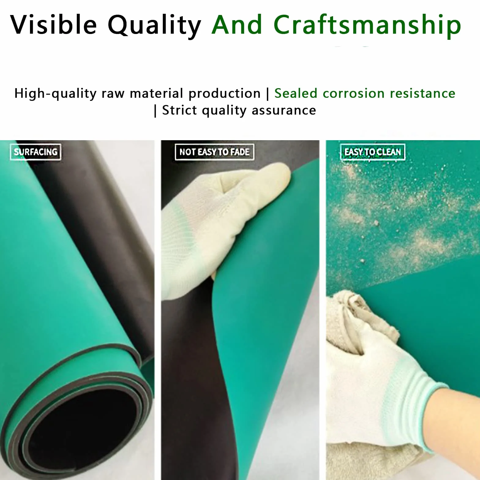 Lötmatte 300 x 60cm Lötunterlage, Antistatische Matten ESD Matte und Hochtemperatursafe Gummimatten, Groß Lötmatte Werkstatt Arbeitsunterlage, Soldering Mat Werkbank Unterlage