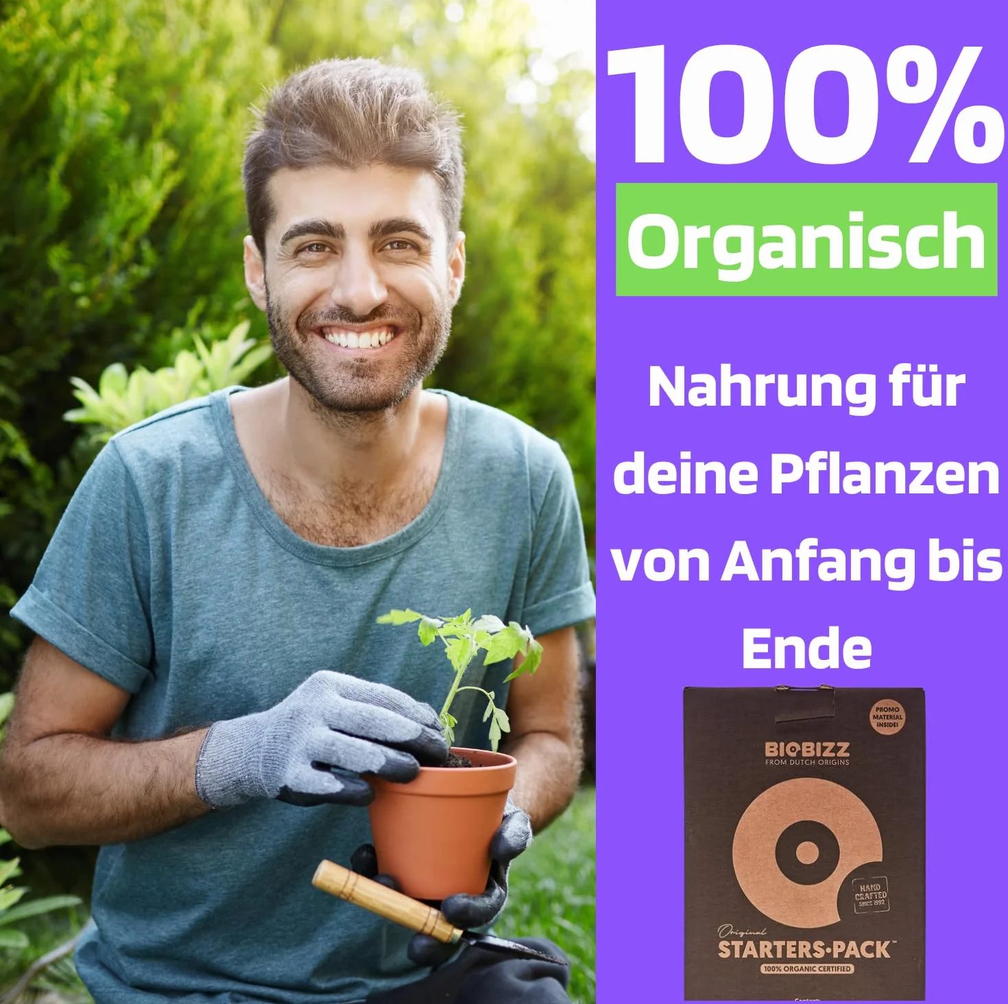 Starter Pack Biobizz Dünger Set | Pflanzendünger Starterset GrowSet Indoor | Naturdünger | Flüssiger
