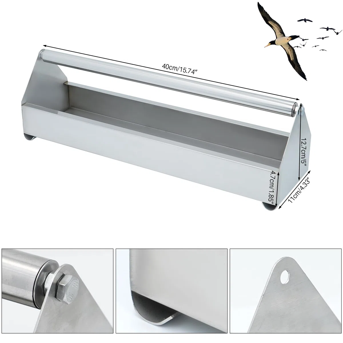 HüHner-Futterstation aus Robustem Edelstahl, Futterschale füR KüKen, Enten, Googse, Vogel, Tauben, Papageien, Zuhause, GeflüGel
