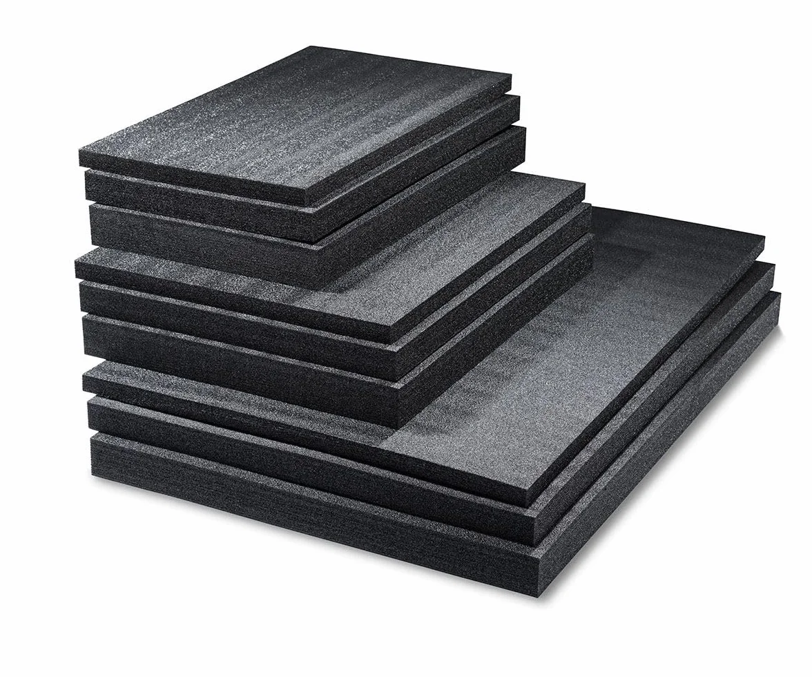Multilayer Schaumstoff 600 x 400 x 50 mm, 1 Stk., Shadow Foam, Schneiden und Abziehen, Anpassbare, Kaizen, Werkzeugeinlage für Werkzeug, Kamera, Werkzeugkoffer, Werkzeugwagen, Schwarz