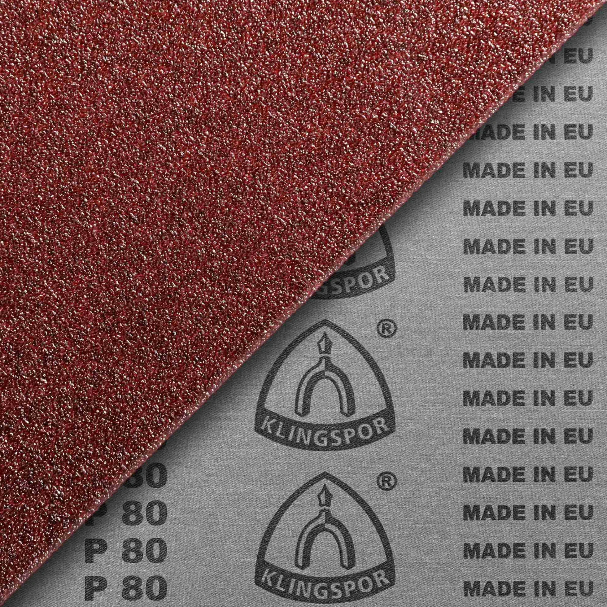 Korund Schleifband – 150 x 2000 mm – Körnung P80 – 5 Stück – für Holz & Metall – reißfeste halbflexible Gewebeunterlage – Profi-Schleifbänder für Bandschleifer und Kantenschleifmaschinen