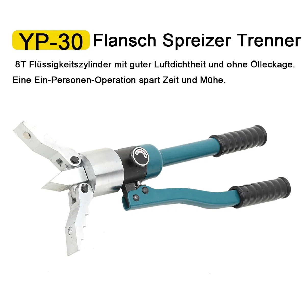 Hydraulische Flanschspreizer, 8 Ton Hydraulischer Spreizer Separator, Hydraulik Flansch Spreizer Spreader Trenner für die Reparatur Wartung von Rohrleitungen, Brandschutz