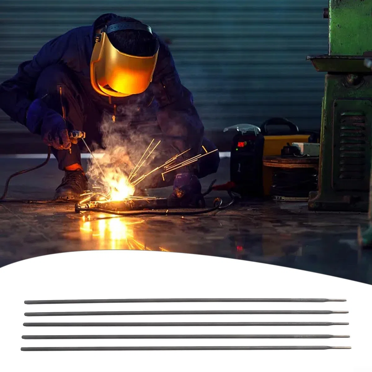 ENi-CI 99 Nickelelektroden Schweißstäbe für Grauguss und Stahl, 2.5mm 3.2mm Stäbe zum Reparieren von Gussstücken und zum Verbinden mit Baustahl oder Edelstahl(2.5mm)