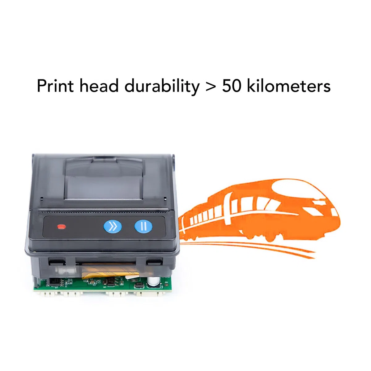 Asixxsix Mikro Thermodrucker, Integrierter 58 mm Thermo Belegdrucker mit Seriellem TTL RS232 USB Anschluss, für Industrielle Steuerungscomputer von POS Geräten