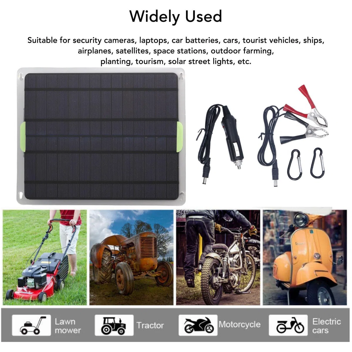 20 W 12 V Solarpanel-Kit, Solarladepanel Solarpanel Autobatterieladegerät Erhaltungsladegerät für Autoboot, Motorrad, Wohnmobil, Zuhause, Netzunabhängiges System