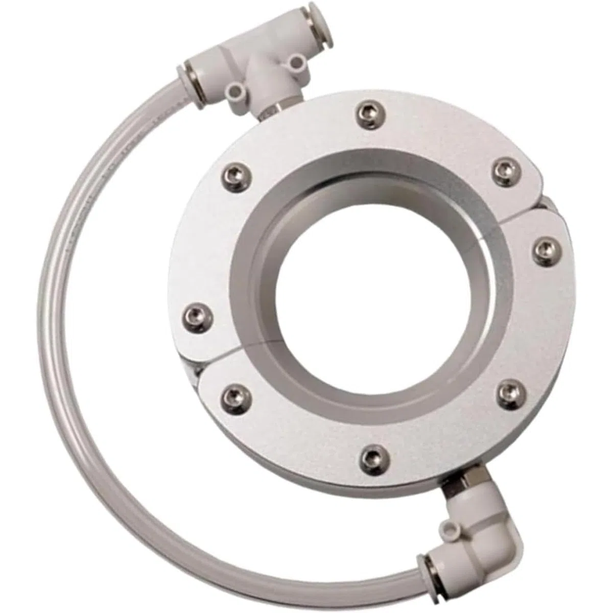 Ring Air Knife Blower, Mit 2 Lufteinlässen, 360° Aluminiumlegierung Super Air Wipe, 360 Grad Blow-Drying, Split Installation, Für Rohr- Und Kabeltrocknung, Verwendung Mit Luftkompressor
